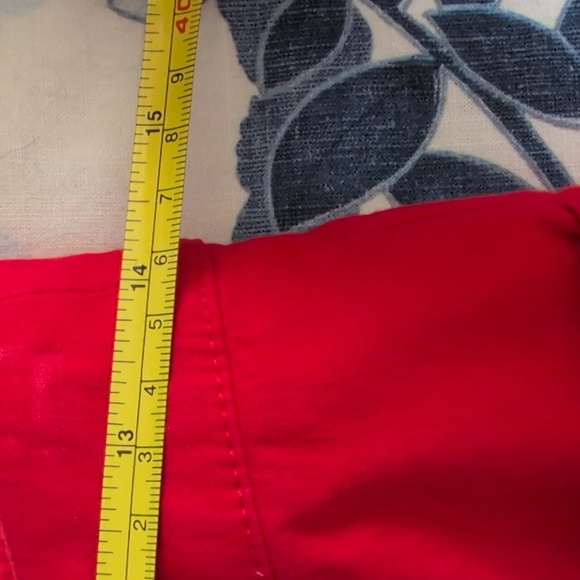 Jcrew Factory Women’s Red Wide-Leg Cropped Pants 26 - Picture 5 of 7